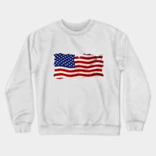 US American Flag Crewneck Sweatshirt